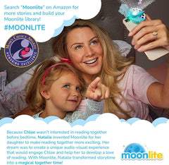 Moonlite quick-start guide helps parents begin storytime easily.