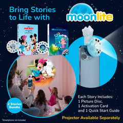 Moonlite Storytime reels illuminate Monsters Inc visuals for cozy bedtime adventures.