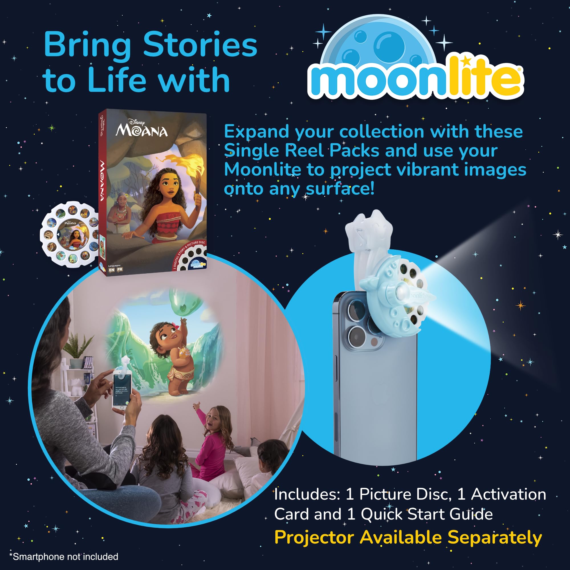 Moonlite Storytime app with sound effects enhances storytelling during bedtime