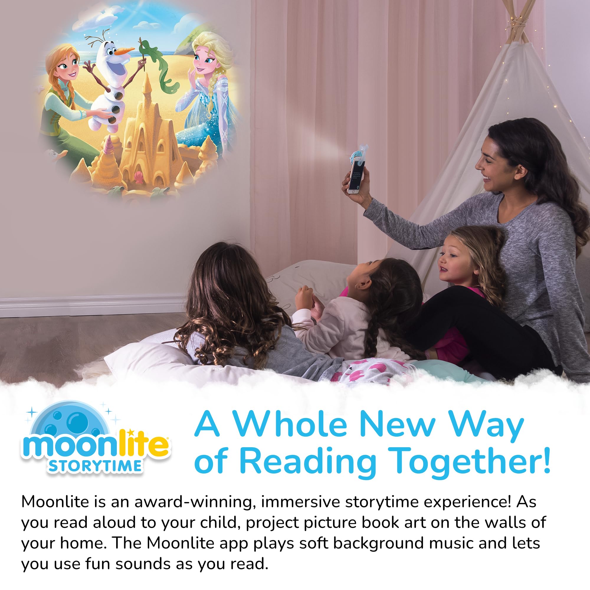 Moonlite Storytime digital-storybooks vivid Disney scenes spark imagination.