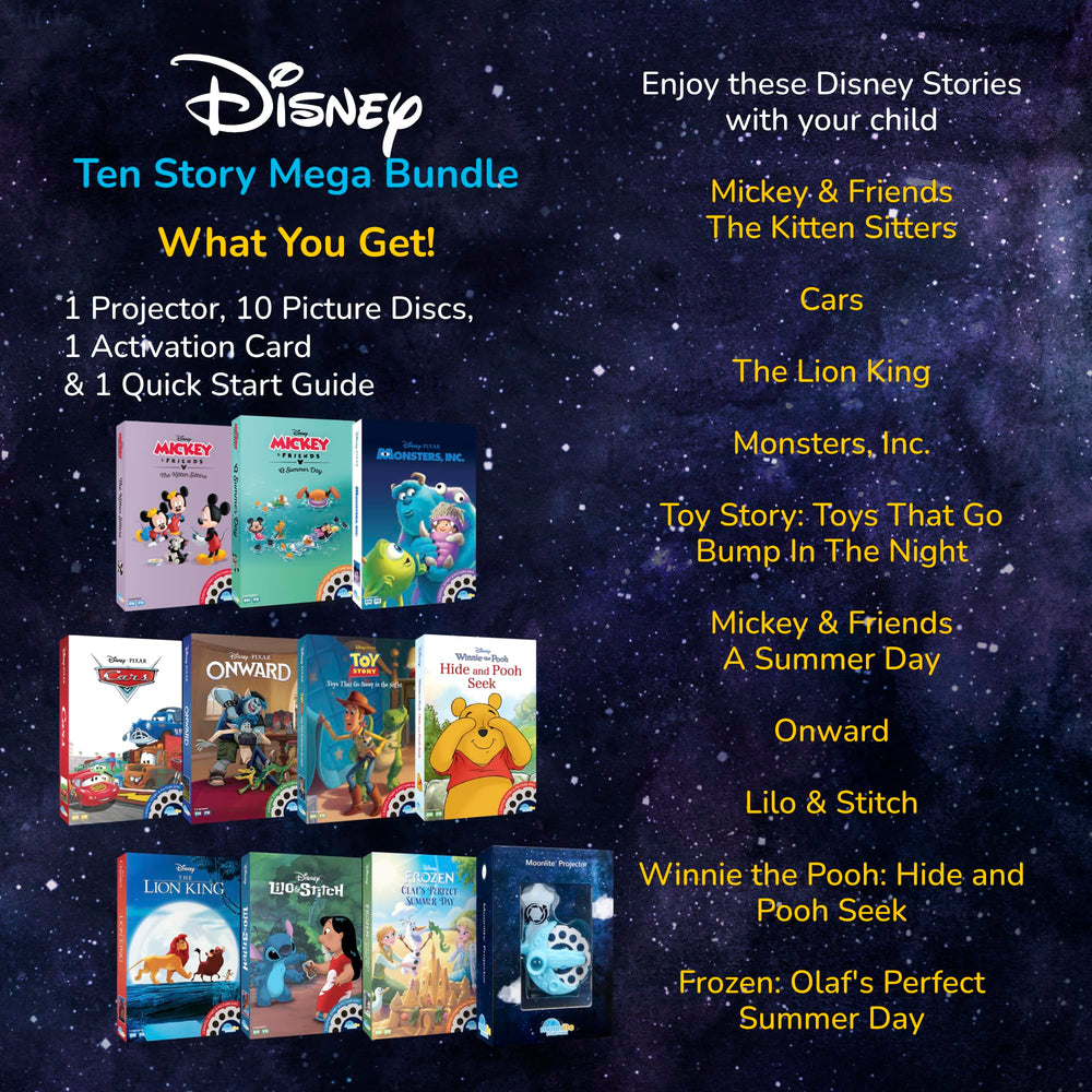 Moonlite Storytime travel-ready compact design fits in a bag.