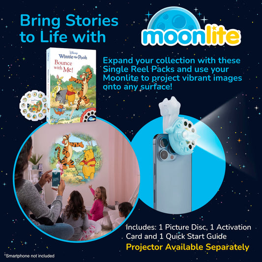 Moonlite Storytime projector-ready Winnie Pooh image enabling immersive wall projection.