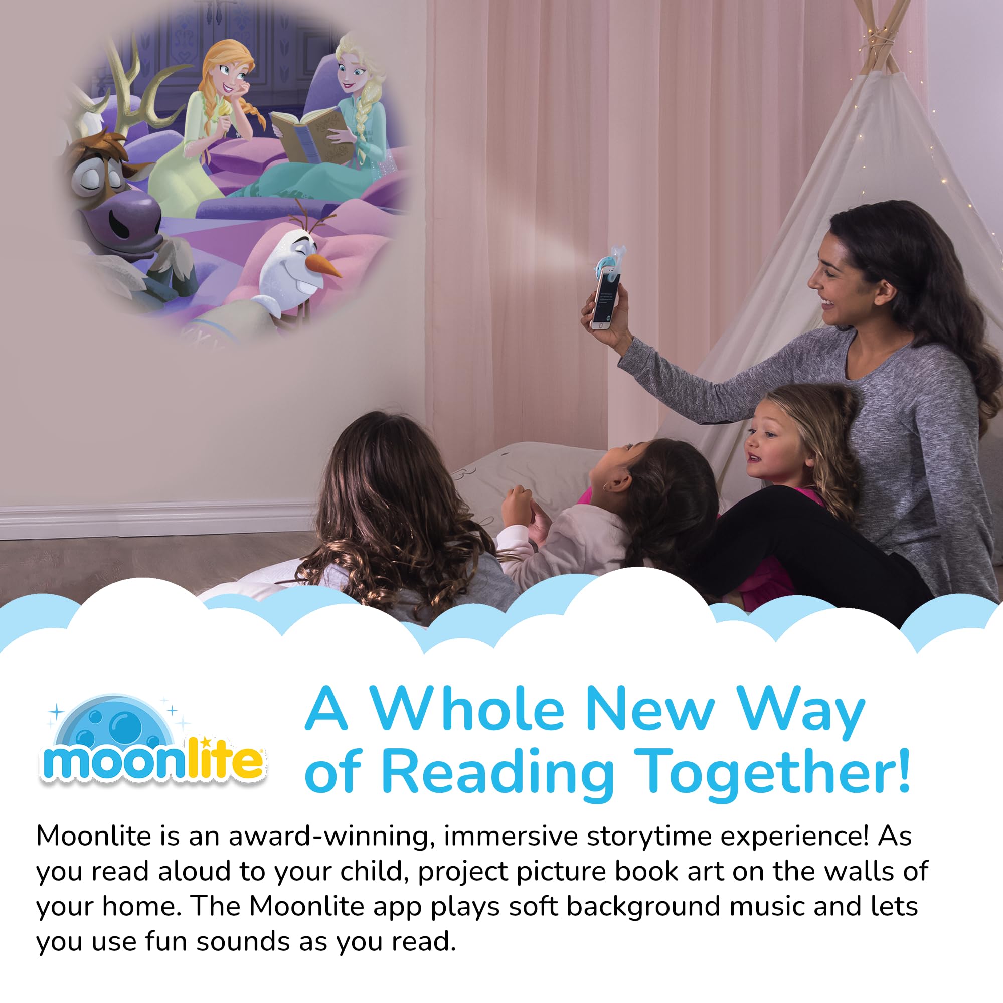 Moonlite Storytime Reels gifting with projector for a complete gift bundle.