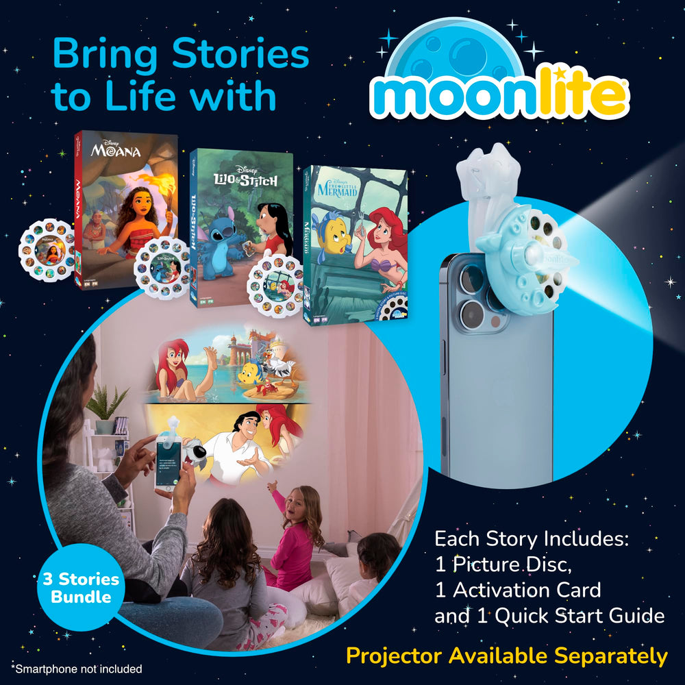 Moonlite Storytime Reels The Little Mermaid with immersive visuals to boost language learning.