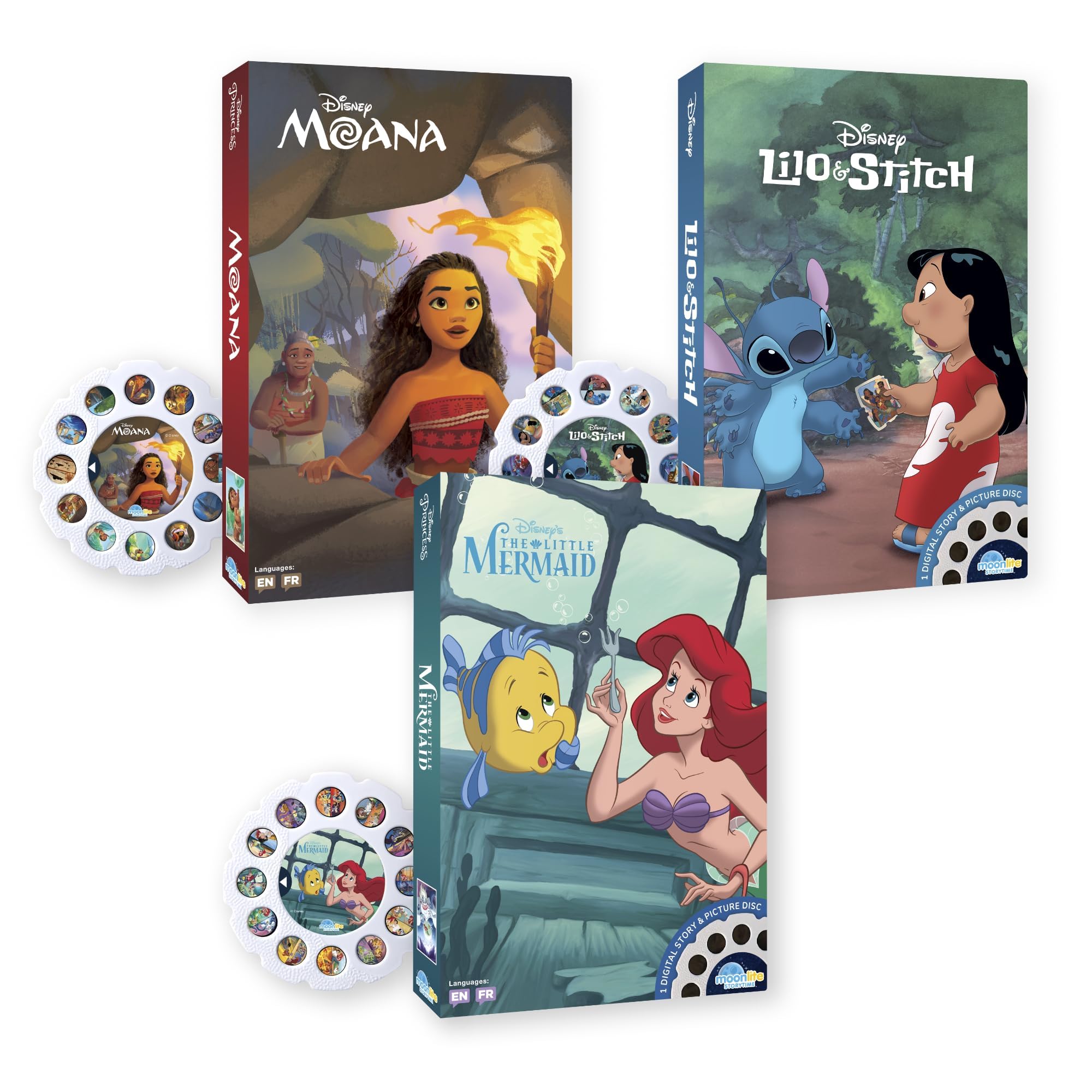 Moonlite Storytime Reels Moana projection for an engaging bedtime reading experience.