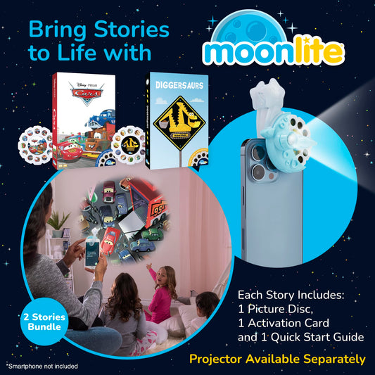Moonlite Storytime Reels wall projection demo for immersive reading