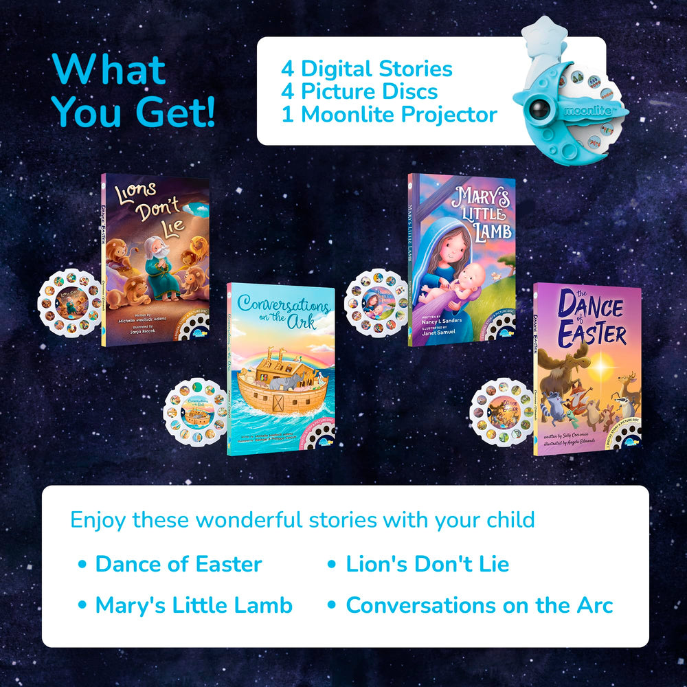 Moonlite Storytime Starter Pack device compatibility enables easy setup with iOS and Android.