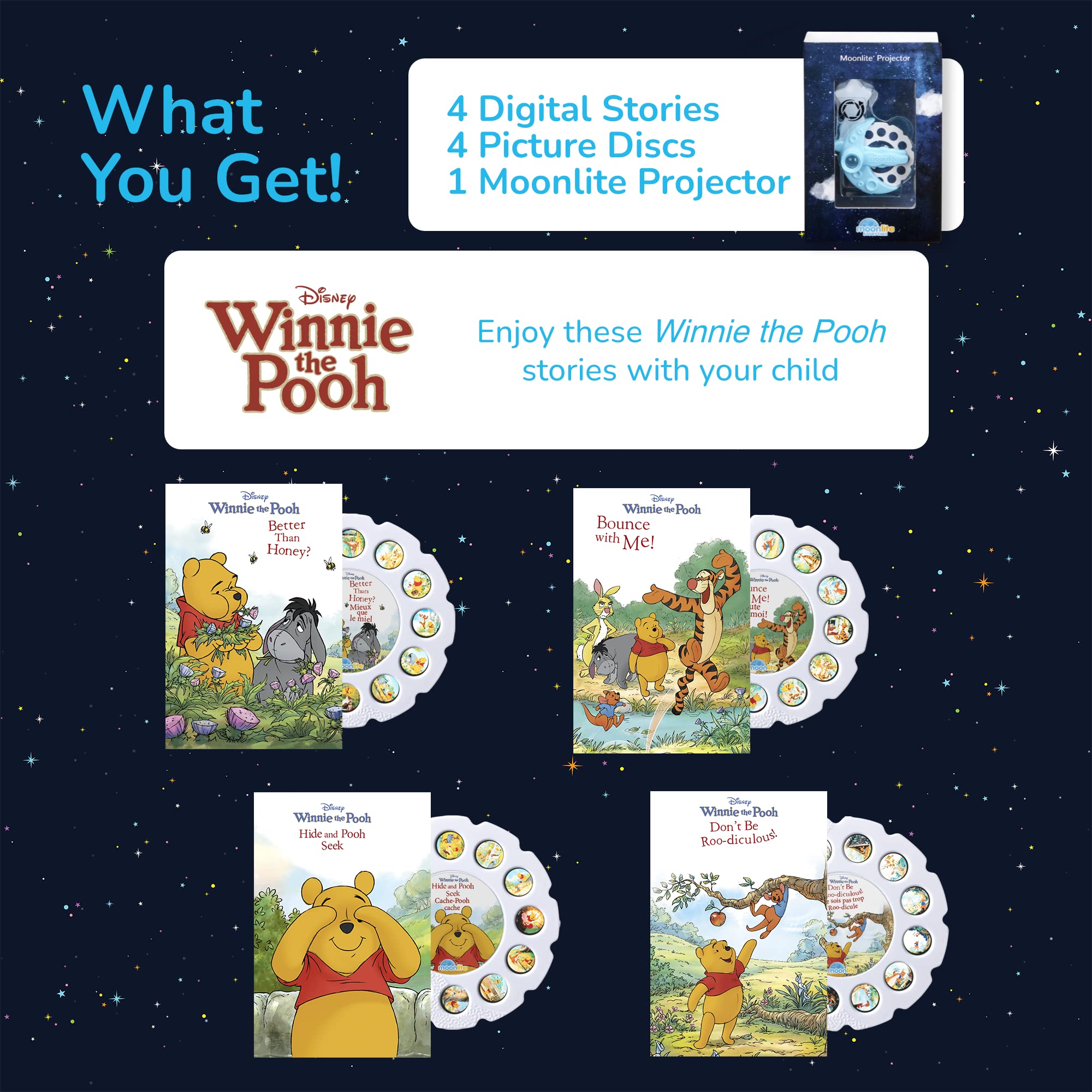 Moonlite Storytime Starter Pack family bedtime scene promotes shared, relaxing routines.
