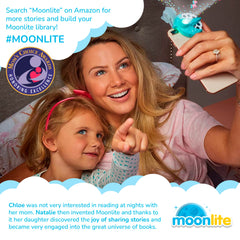 Moonlite Storytime Starter Pack travel use keeps kids engaged on trips.