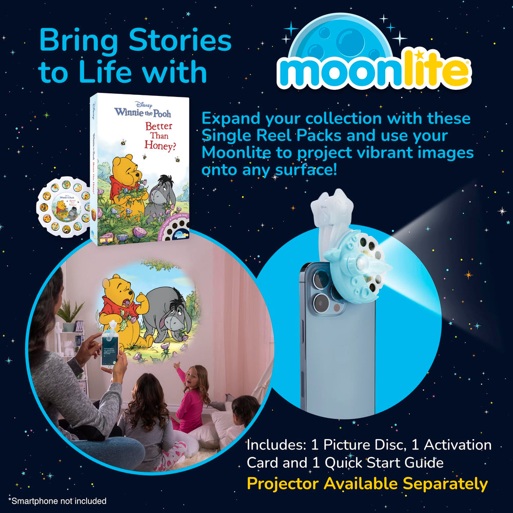 Moonlite Storytime wall projection enhances immersive reading experiences for kids.