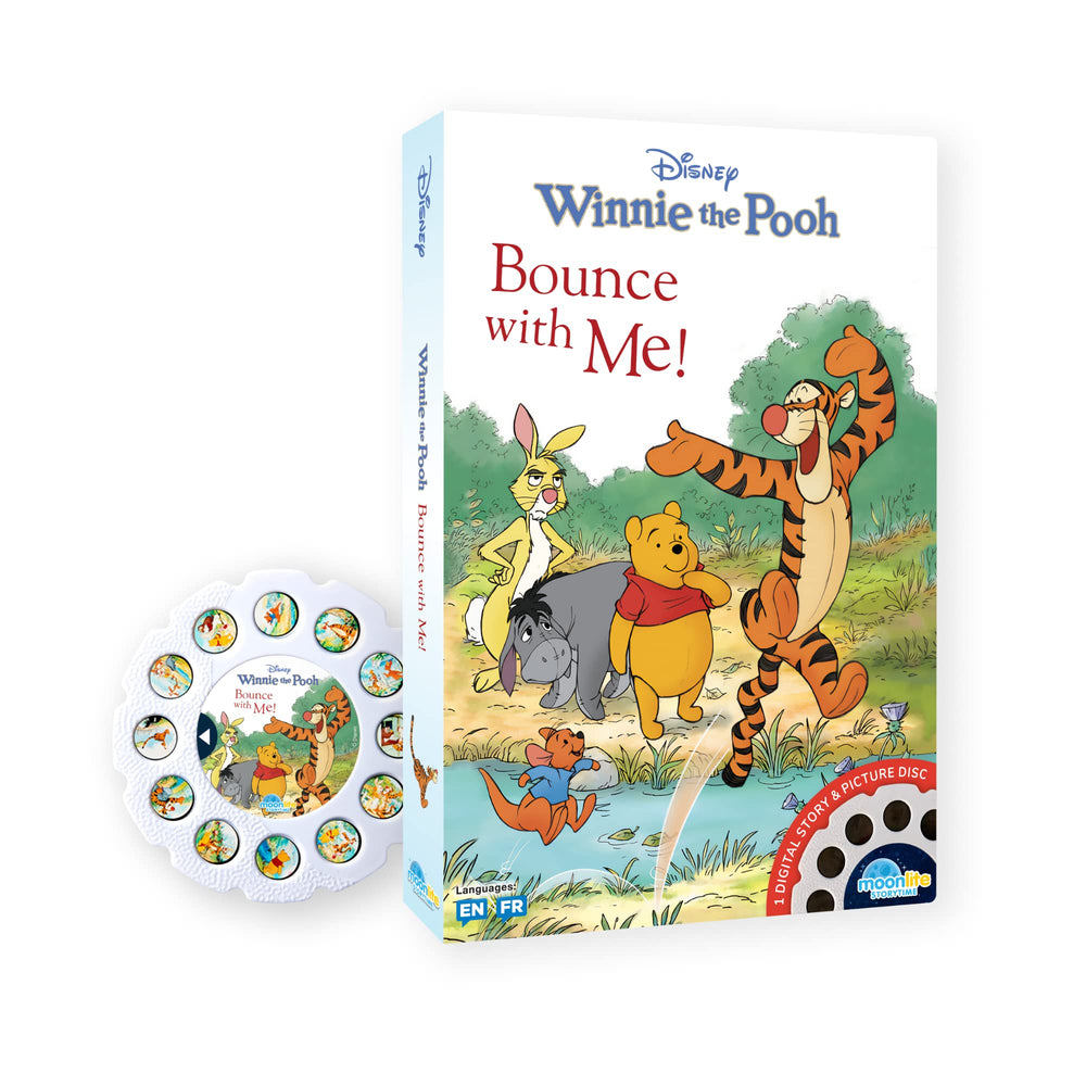 Moonlite Storytime Winnie Pooh Bounce with Me disc for interactive bedtime reading.