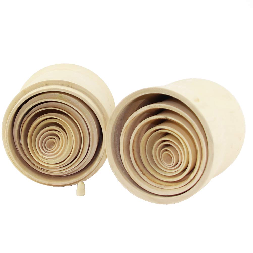 Moonmo basswood construction offers durable, eco-friendly nesting dolls for long-lasting decor.
