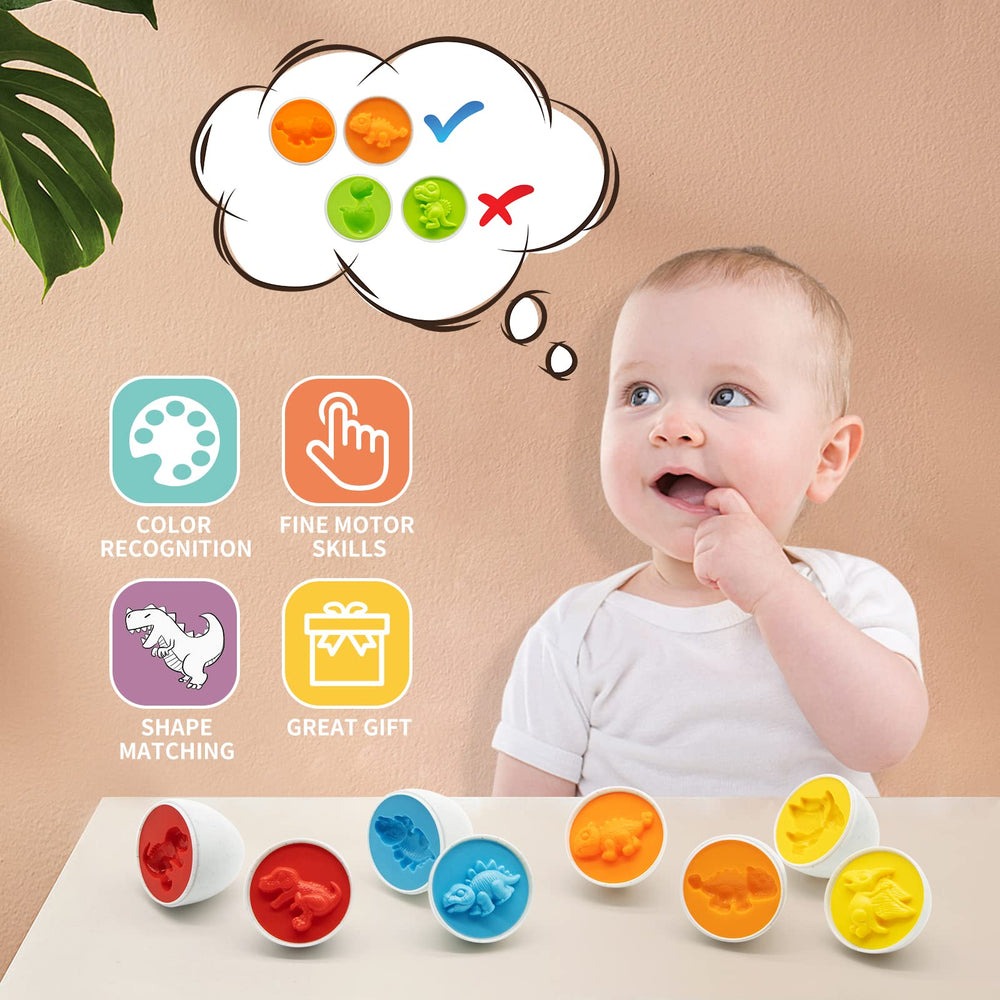 MOONTOY fine motor eggs encourage grasping, opening, and precise pairing