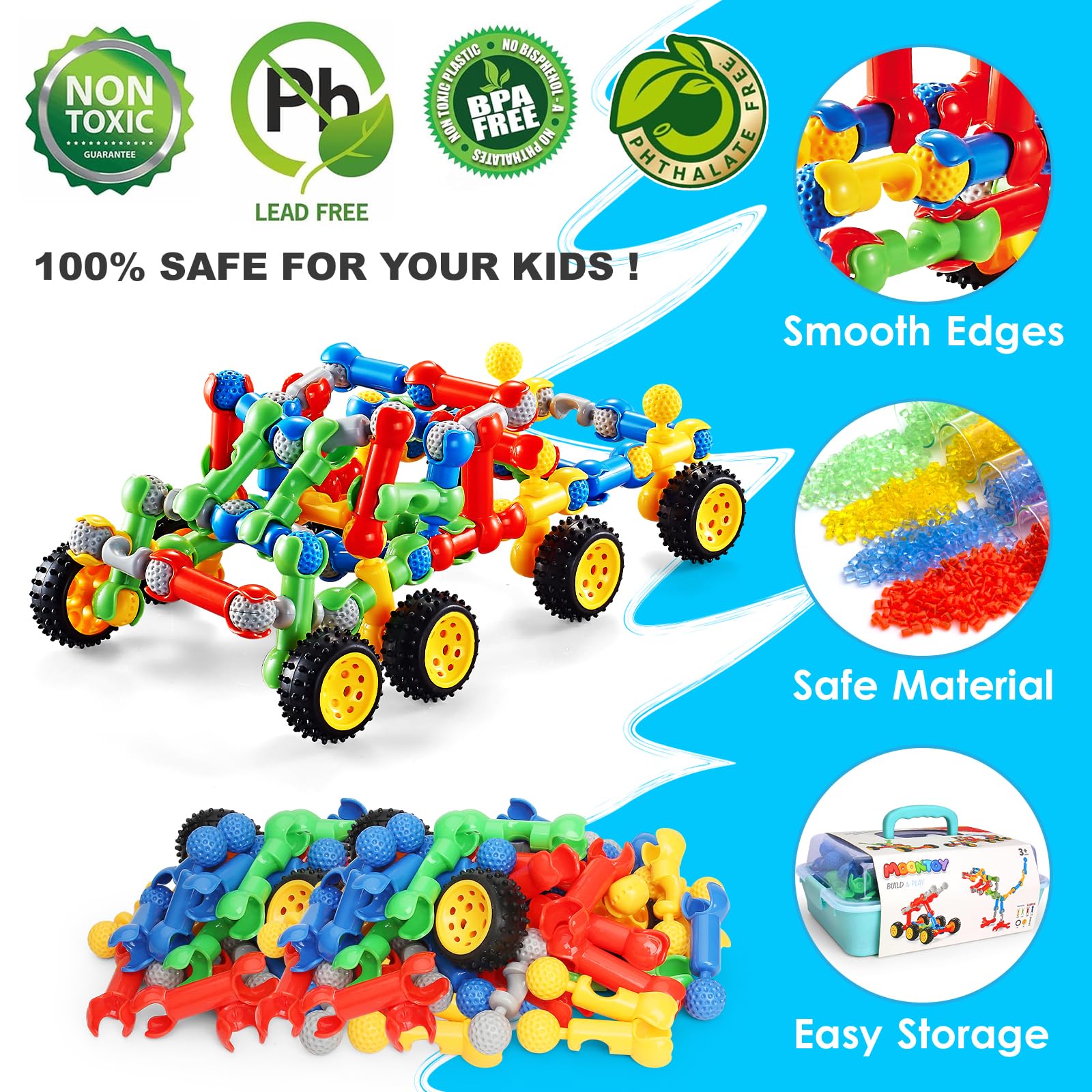 MOONTOY STEM Kits classroom use image shows versatile learning