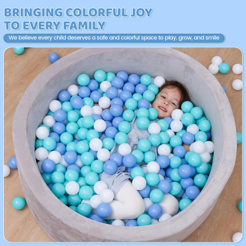 MoonxHome ball pit balls 140-lb crush test for long-lasting use.