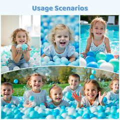 MoonxHome ball pit balls vibrant ocean macaron colors spark imagination.