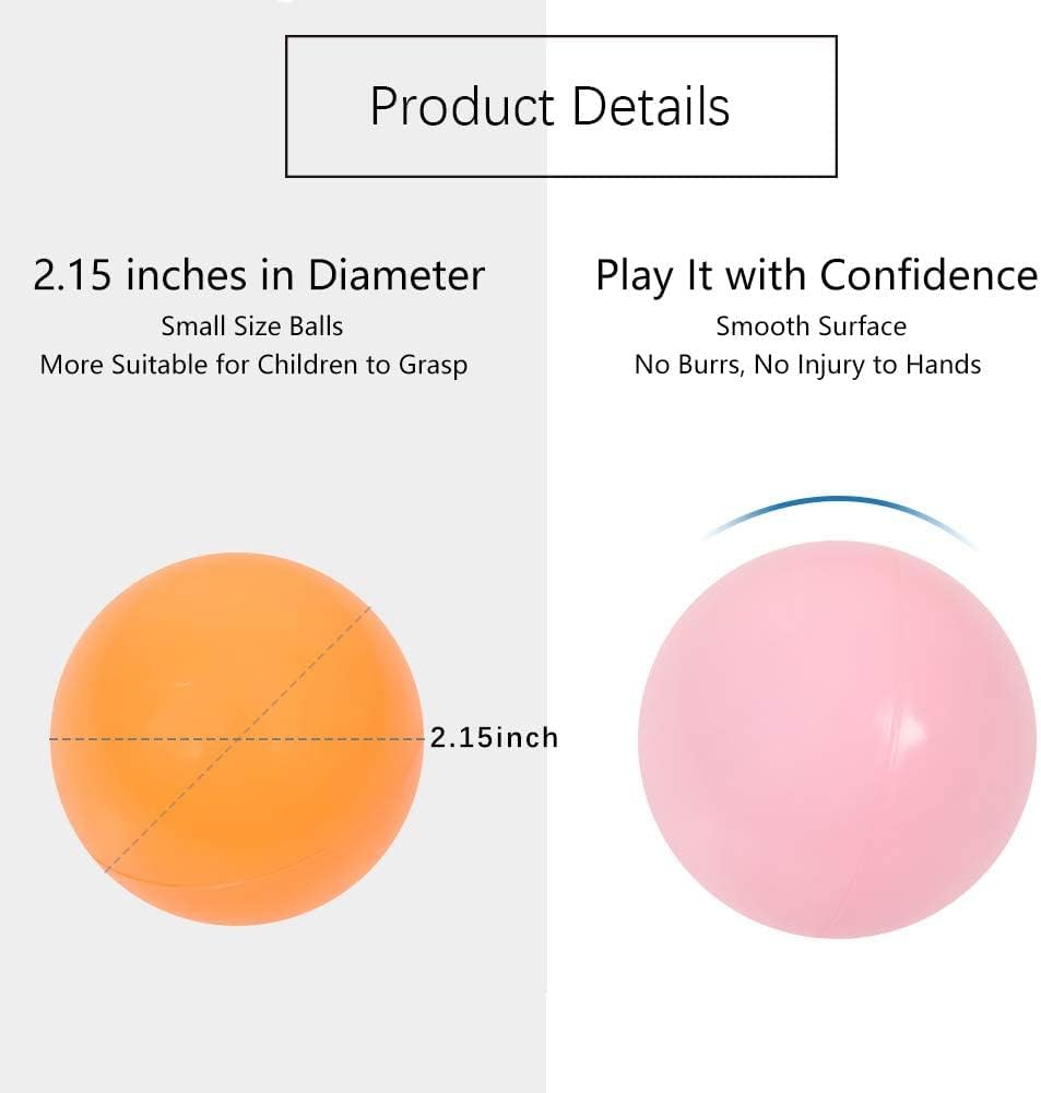 MoonxHome colorful, assorted balls brighten any ball pit or play area.