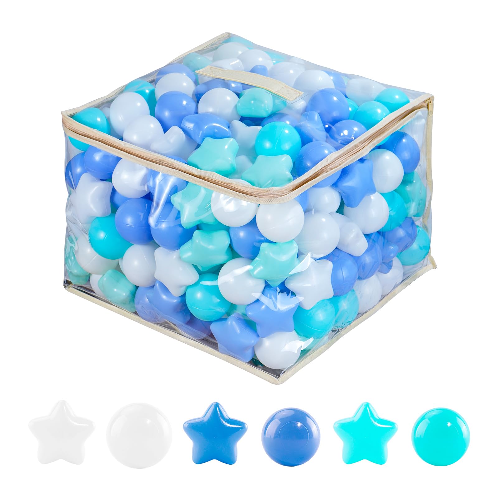 MoonxHome star ball pit 100pcs for safe, colorful play
