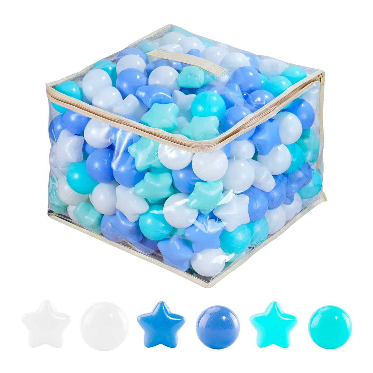 MoonxHome star ball pit 100pcs for safe, colorful play