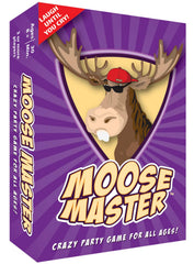Moose Master packaging unboxed, a ready-to-play party game for gatherings.