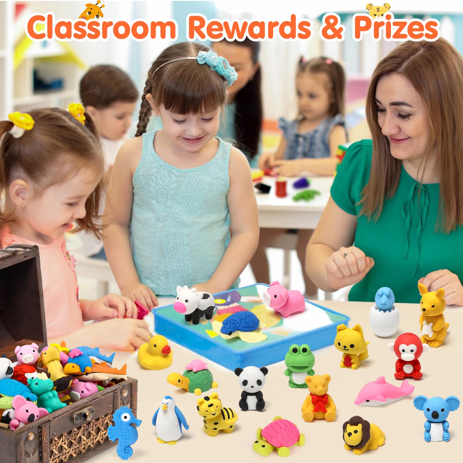 Moosia treasure box erasers provide exciting prize ideas for rewards