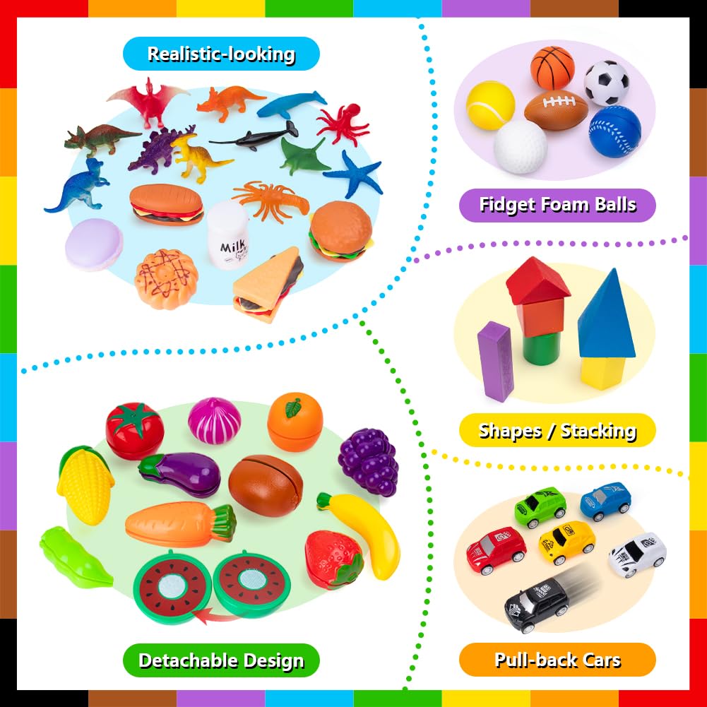 Mootop Sorting Toys wooden shapes to practice attribute sorting and problem solving.