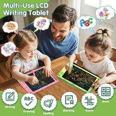 MOOWALIS 8.5-inch colorful doodle board ideal for travel and screen-free learning.