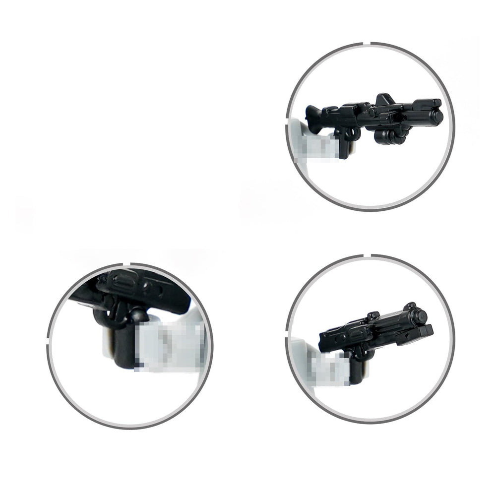 MOOXI MOC Space Wars DC-15 long blaster for clone troopers, ideal for epic battles and display.