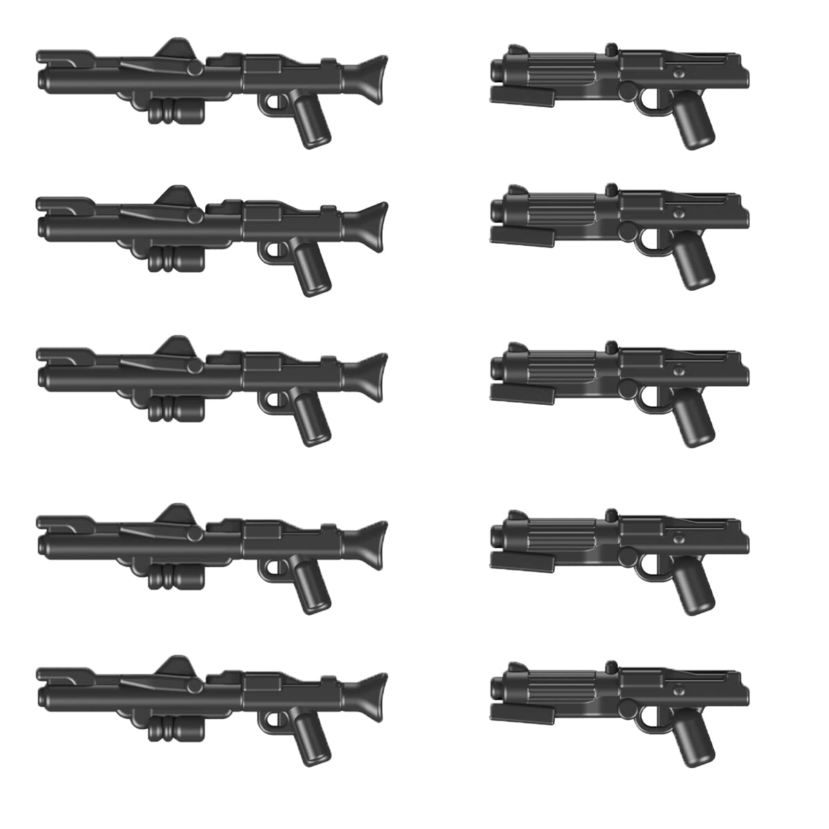 MOOXI MOC Space Wars DC-15 short blaster for clone troopers, ideal for dynamic scenes.