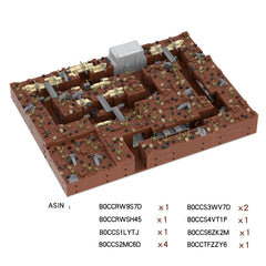 MOOXI WW2 Bunker diorama assembly demonstrating versatile builds