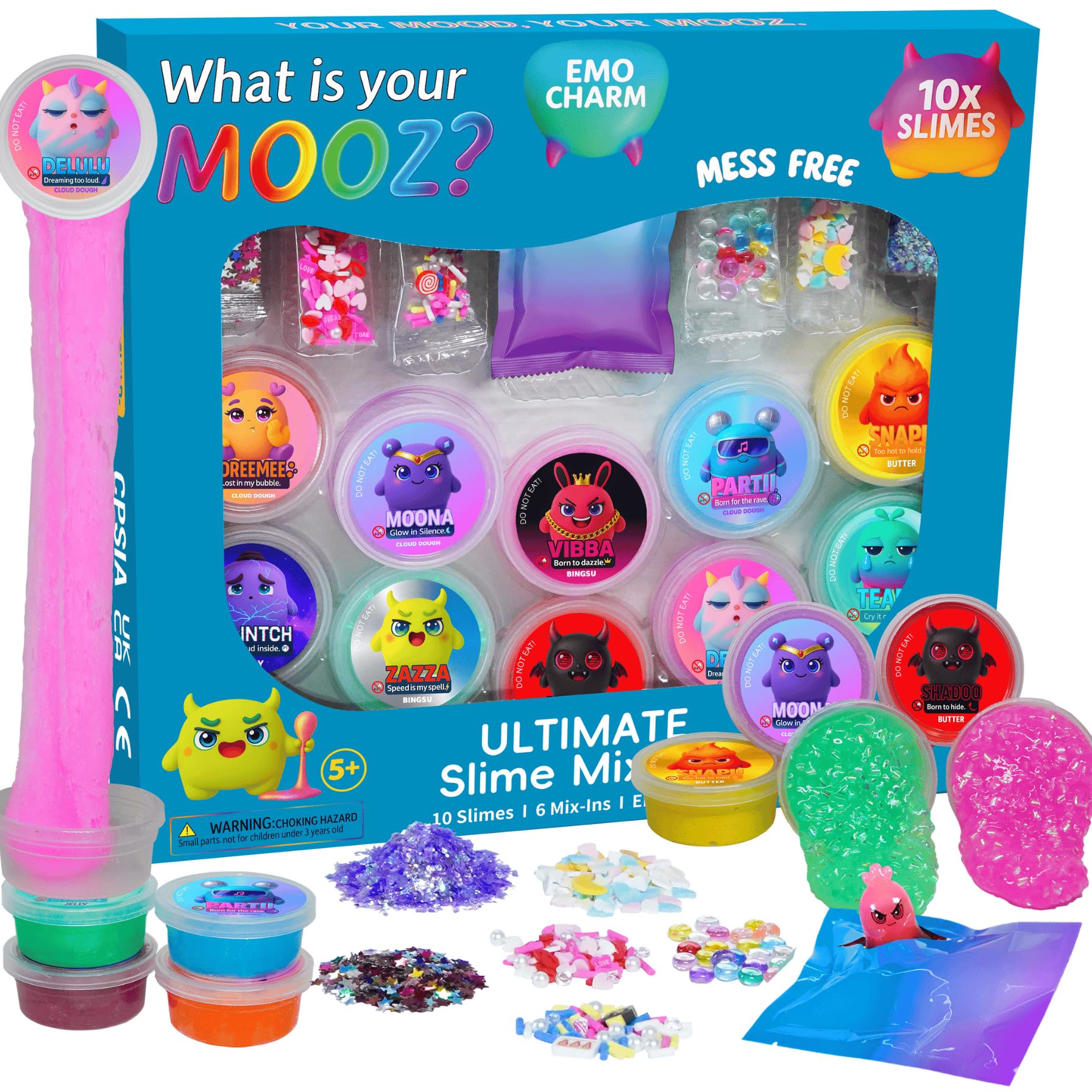 MOOZ Cloud Dough slime for soothing tactile play and mood exploration
