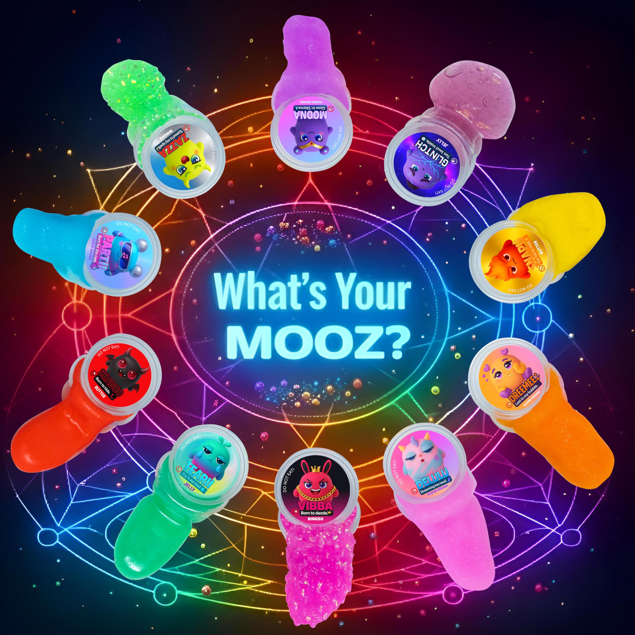 MOOZ Crunchy Slime provides crunchy texture for satisfying sensory fun