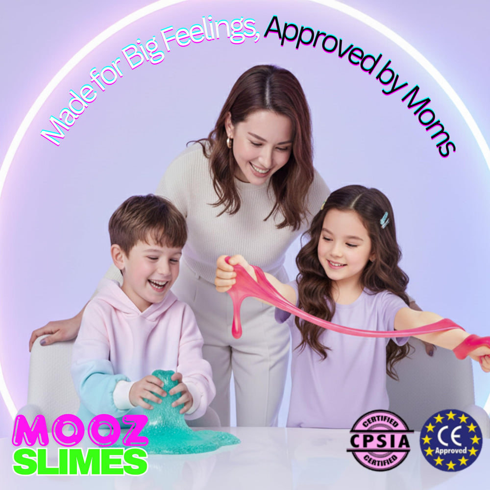 Gift-ready presentation of the MOOZ Unicorn Cloud Slime Kit for kids and teens