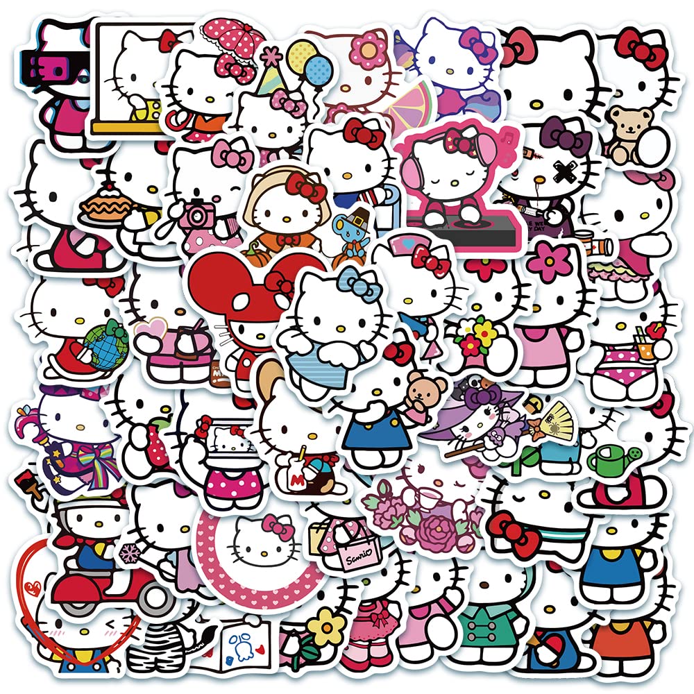 MOQIAN Hellokitty stickers on notebook add cute personalization for teens