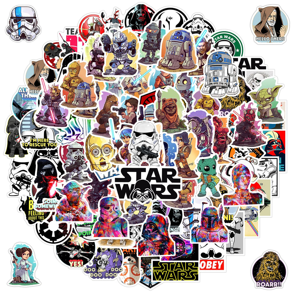 MOQIAN Star Wars stickers on a laptop add personality with durable vinyl