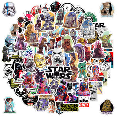 MOQIAN Star Wars stickers on a laptop add personality with durable vinyl