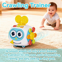 MoraBaby Robot Busy Cube pull silicone ropes for grip development