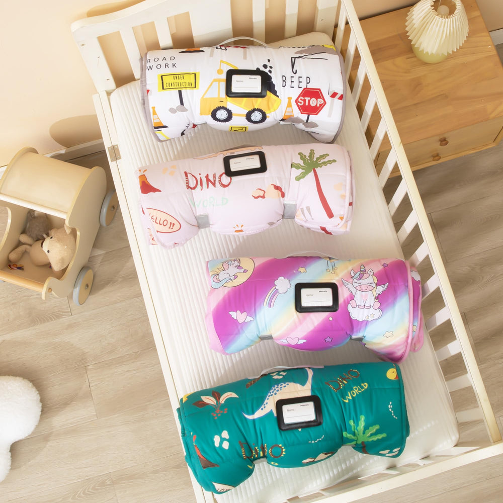 MORAIS nap mat with bright colors stays durable wash after wash