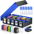 MORCCO 5-row storage box opened to reveal organized card racks for easy access.