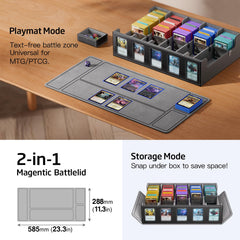 MORCCO 50 dividers organize by color, rarity, or deck.