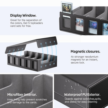 MORCCO waterproof PU exterior protects cards during travel.