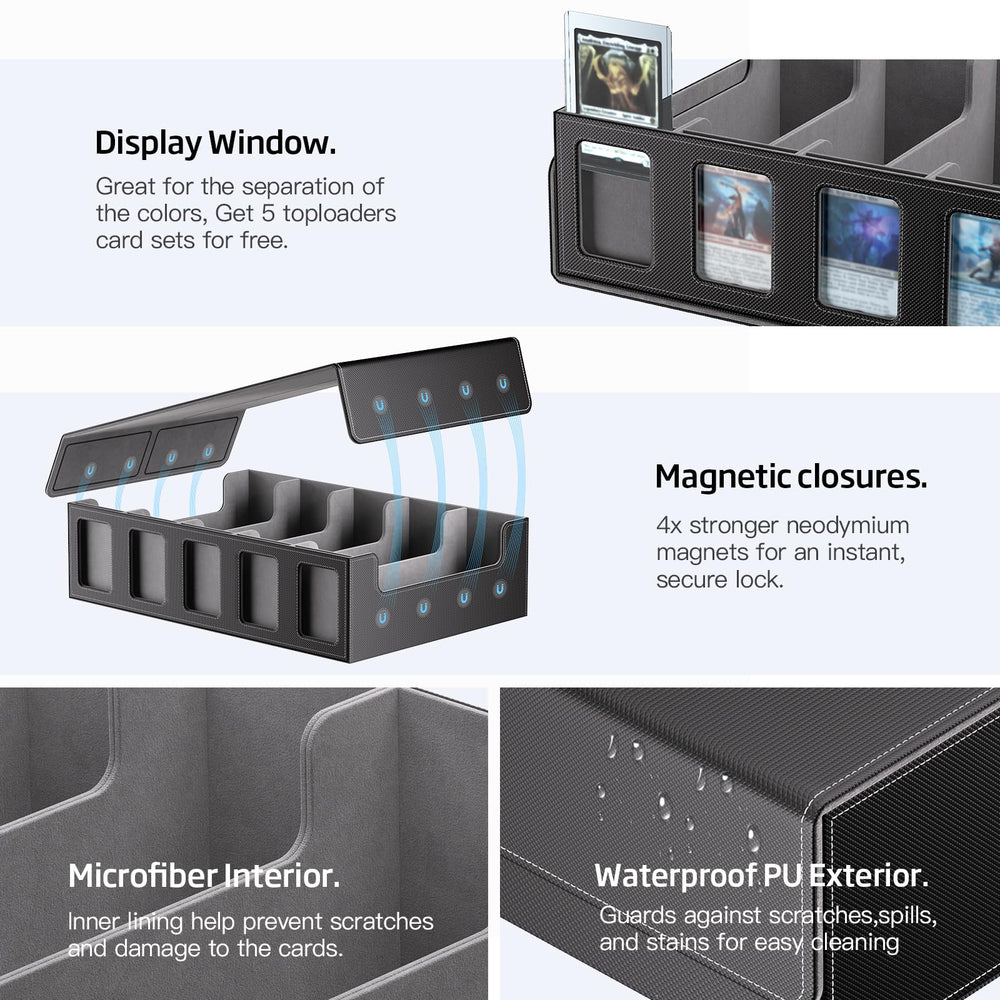 MORCCO waterproof PU exterior protects cards during travel.