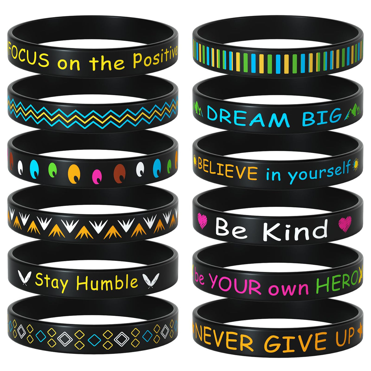 Morcheiong Focus on the Positive wristband promotes daily motivation.