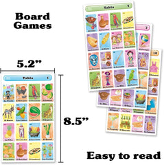 More Fiesta Lotería thick semi-gloss cardstock backprint supports durable use