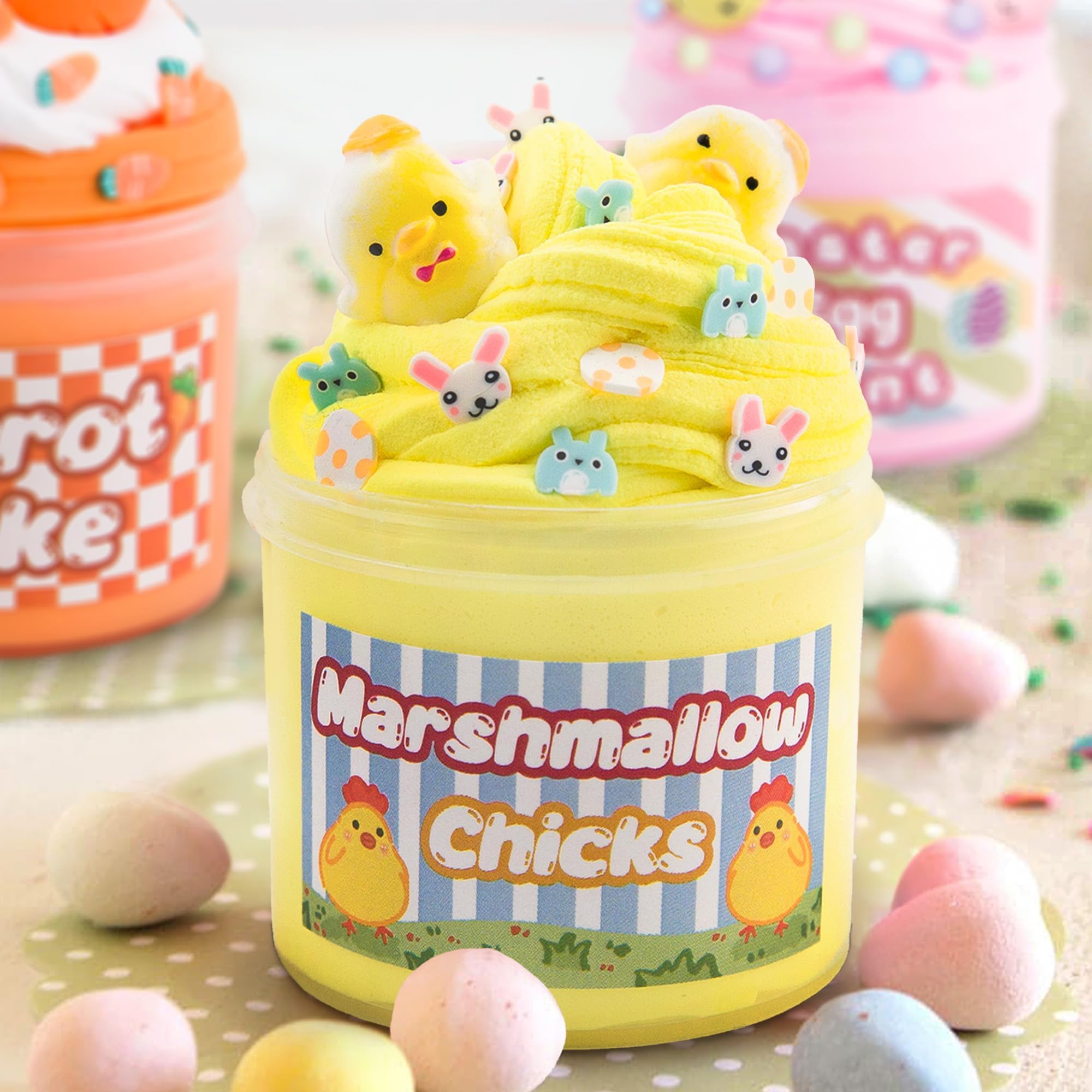 MOREDOTS slime jar close-up shows mix-ins for creative, sensory play