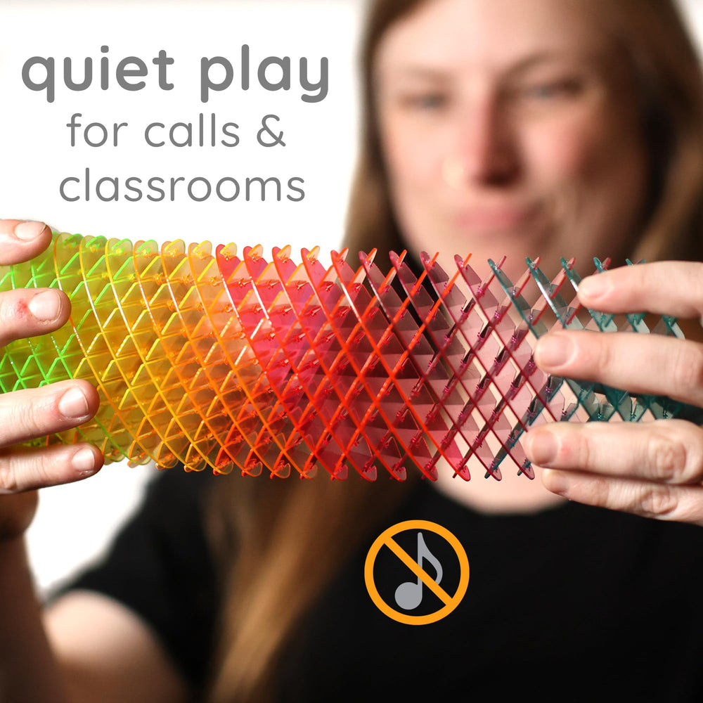 Morf Fidget Sensory Spring color shifts stimulate creativity and calm during work.