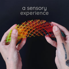 Morf Fidget Worm bends and stretches to demonstrate endless shapes for stress relief and concentration.