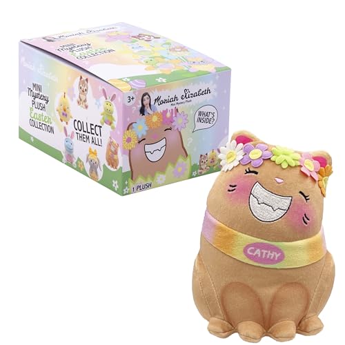 Moriah Elizabeth Easter Pickle plush on display for cozy shelf decor.