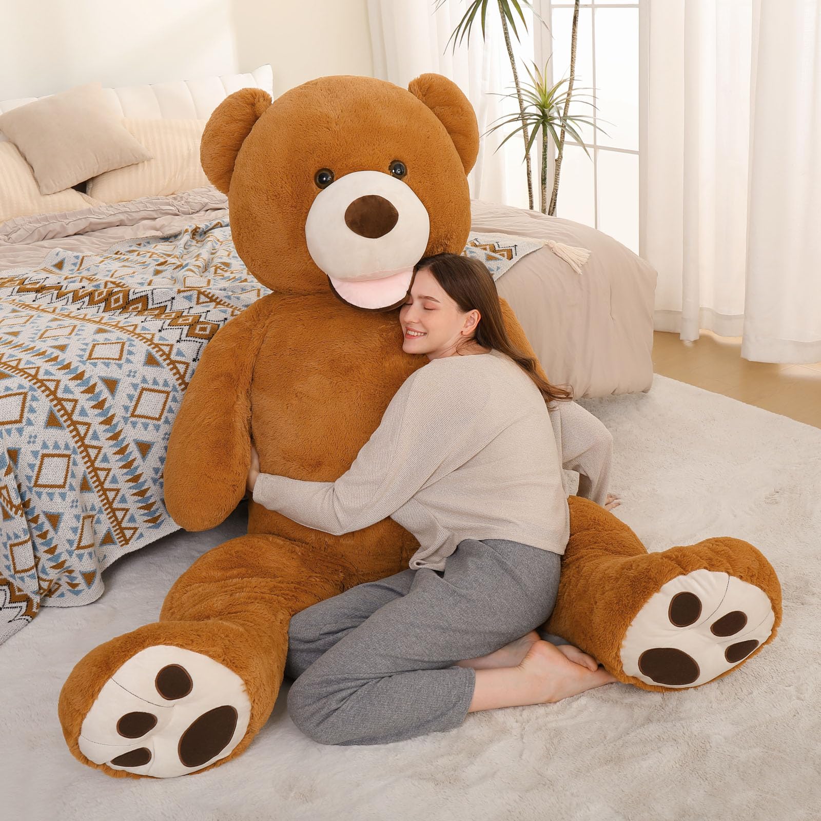 MorisMos giant teddy bear bedroom decor, charming focal point in any space.
