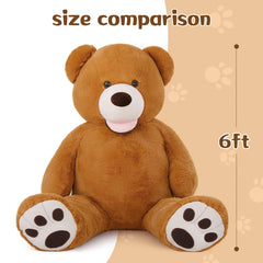 MorisMos teddy bear on bed, cozy decor that invites daily cuddles.